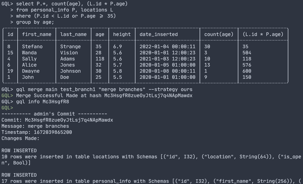 gql terminal example